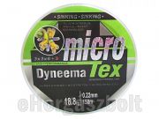   Dyneema Tex Micro Fonott Zsinr 0,10mm 9,40kg 150m Zld
